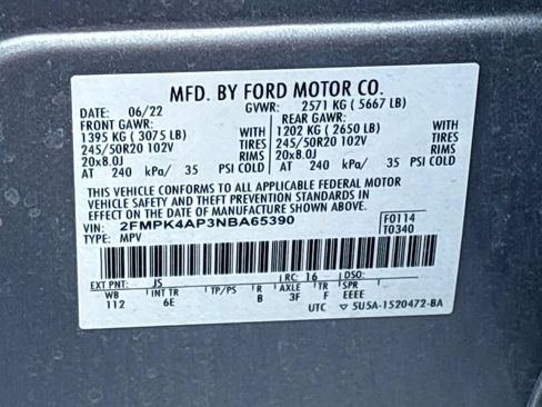 Used 2022 Ford Edge ST AWD/4WD image 31