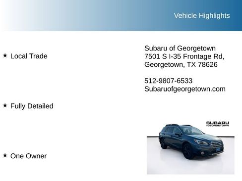 Used 2017 Subaru Outback 2.5i Limited image 9