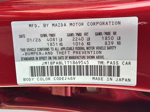 New 2026 MAZDA MAZDA3 s Sport FWD image 39