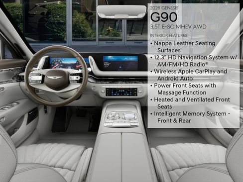 New 2026 Genesis G90 3.5T AWD/4WD image 17