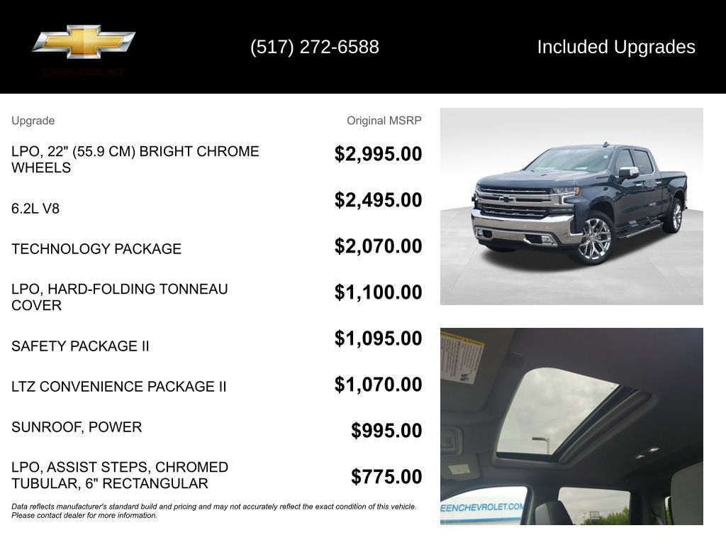 Used 2021 Chevrolet Silverado 1500 LTZ w/ Technology Package AWD/4WD image 5