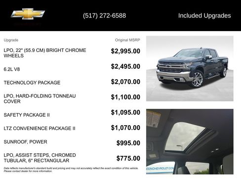 Used 2021 Chevrolet Silverado 1500 LTZ w/ Technology Package AWD/4WD image 5