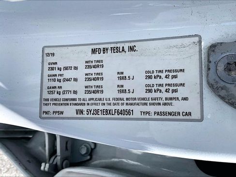 Used 2020 Tesla Model 3 Long Range AWD/4WD image 3