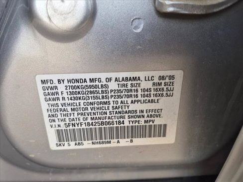 Used 2005 Honda Pilot EX image 16