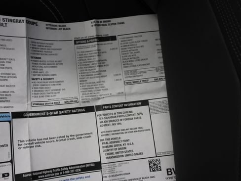 Used 2023 Chevrolet Corvette Stingray Premium Cpe w/ Z51 Performance Package image 54