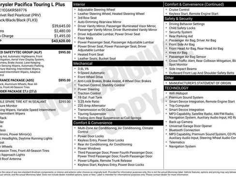 Used 2019 Chrysler Pacifica Touring-L Plus w/ Advanced Safetytec Group FWD image 6