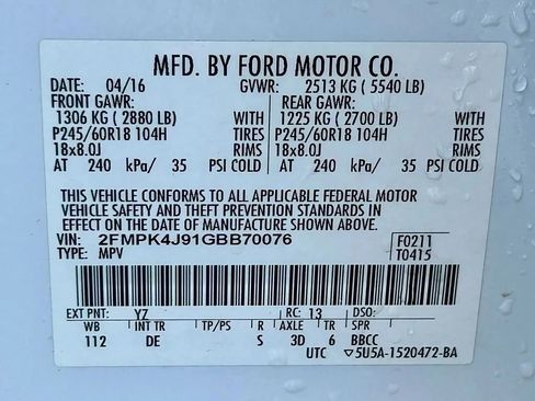 Used 2016 Ford Edge SEL w/ Cargo Accessory Package image 27