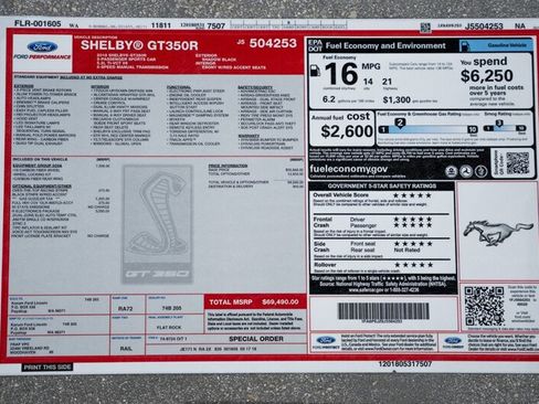 Used 2018 Ford Mustang Shelby GT350R w/ GT350R Equipment Group 920A RWD image 28