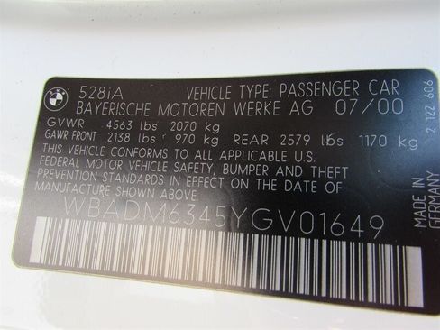 Used 2000 BMW 528i Sedan RWD image 26