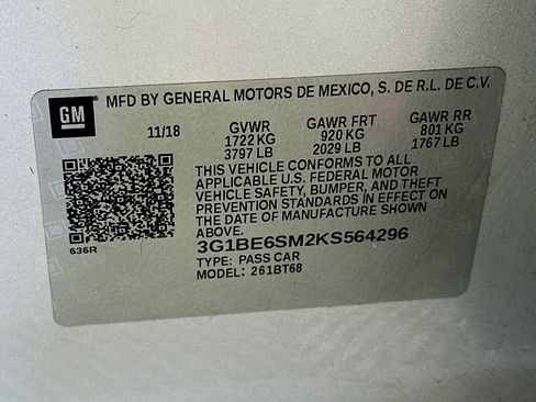 Used 2019 Chevrolet Cruze LT FWD image 12