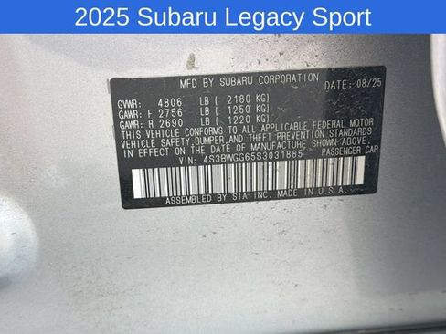 Used 2025 Subaru Legacy Limited w/ Popular Package #2 AWD/4WD image 11