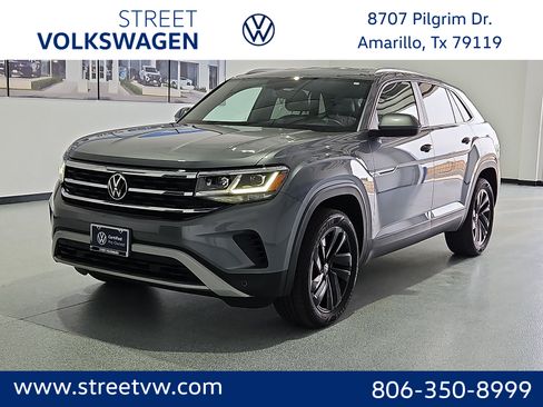 Certified 2022 Volkswagen Atlas Cross Sport SE w/ Black Wheel Package AWD/4WD image 1
