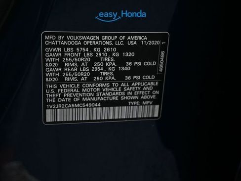 Used 2021 Volkswagen Atlas SE image 18