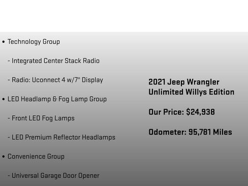 Used 2021 Jeep Wrangler Unlimited Sport AWD/4WD image 30