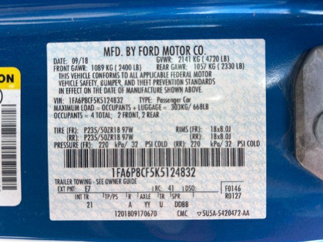 Used 2019 Ford Mustang GT RWD image 34