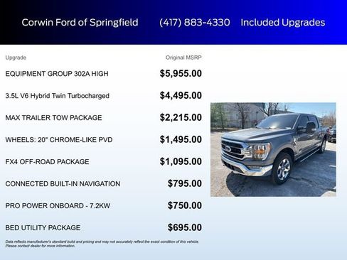 Used 2022 Ford F150 XLT w/ Equipment Group 302A High image 6