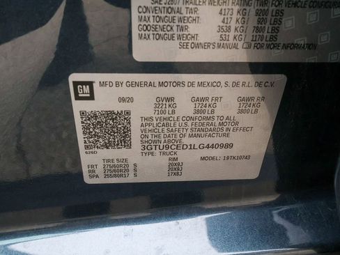 Used 2020 GMC Sierra 1500 Elevation w/ Elevation Value Package AWD/4WD image 8