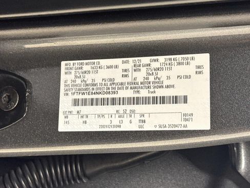 Used 2022 Ford F150 Lariat w/ Equipment Group 502A High AWD/4WD image 33