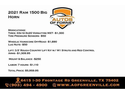 Used 2021 RAM 1500 Big Horn