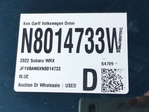 Used 2022 Subaru WRX Limited image 35