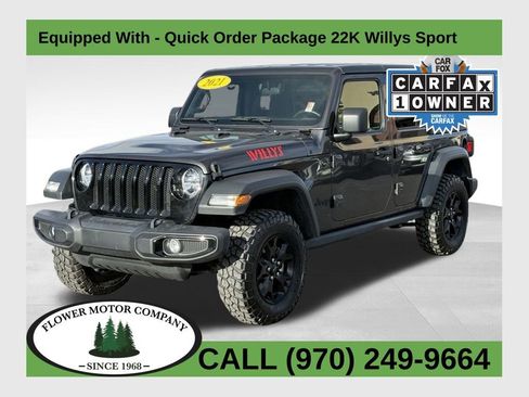 Used 2021 Jeep Wrangler Unlimited Sport image 1