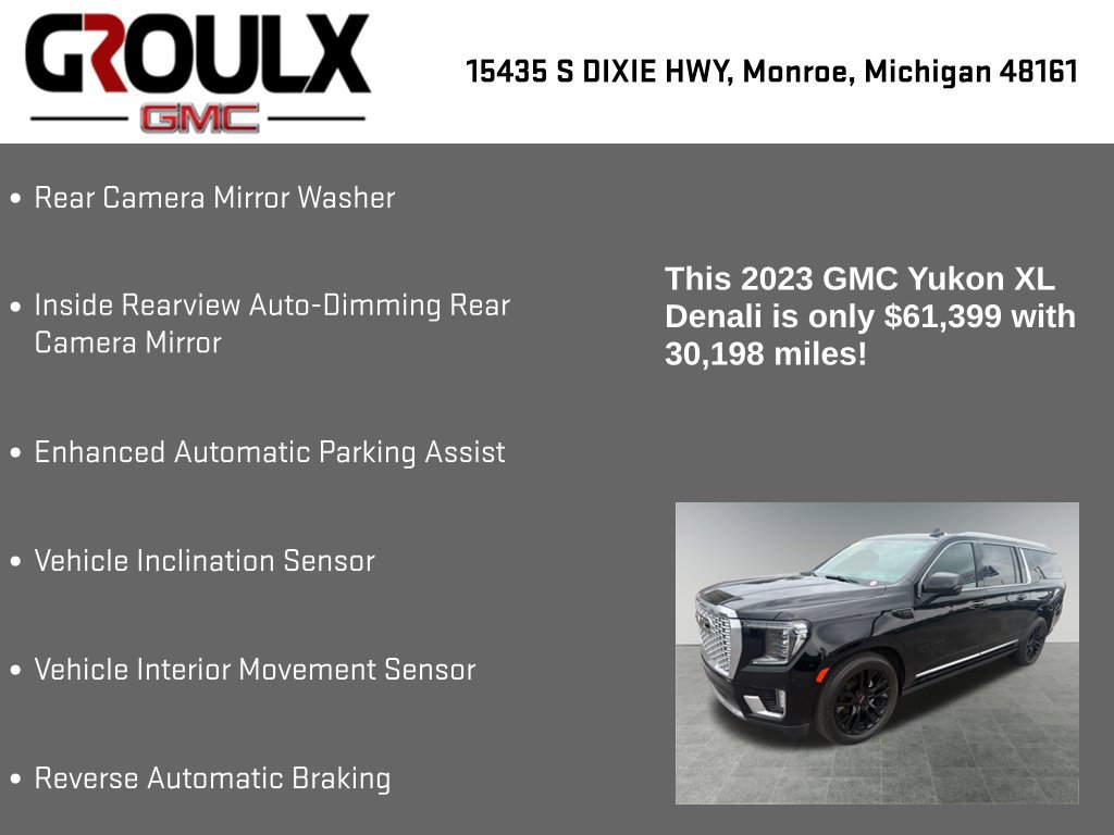 Used 2023 GMC Yukon XL Denali w/ Denali Reserve Package AWD/4WD image 22