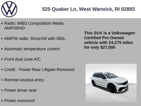 Certified 2023 Volkswagen Tiguan SE R-Line image 7