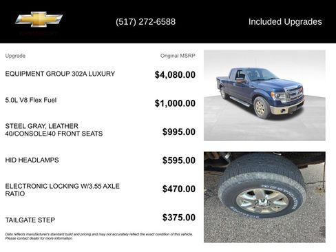 Used 2014 Ford F150 XLT w/ Equipment Group 302A Luxury AWD/4WD image 5