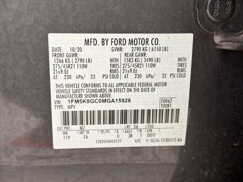Used 2021 Ford Explorer ST w/ Equipment Group 401A AWD/4WD image 20