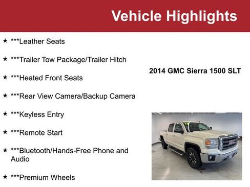 Used 2014 GMC Sierra 1500 SLT w/ SLT Crew Cab Value Package image 2