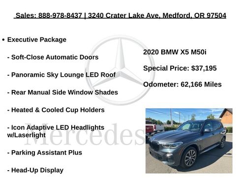 Used 2020 BMW X5 M50i w/ Executive Package AWD/4WD image 12