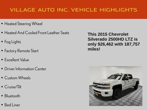 Used 2015 Chevrolet Silverado 2500 LTZ w/ Duramax Plus Package image 21