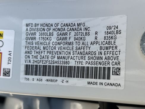 Used 2025 Honda Civic Sport image 35