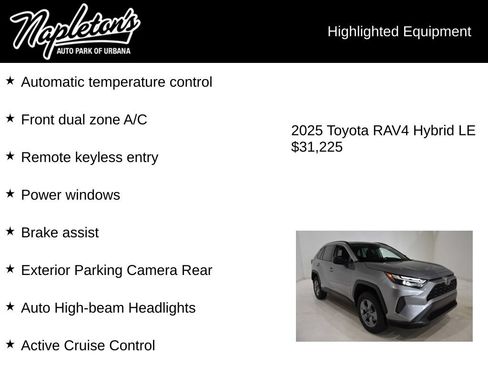 Used 2025 Toyota RAV4 LE AWD/4WD image 15
