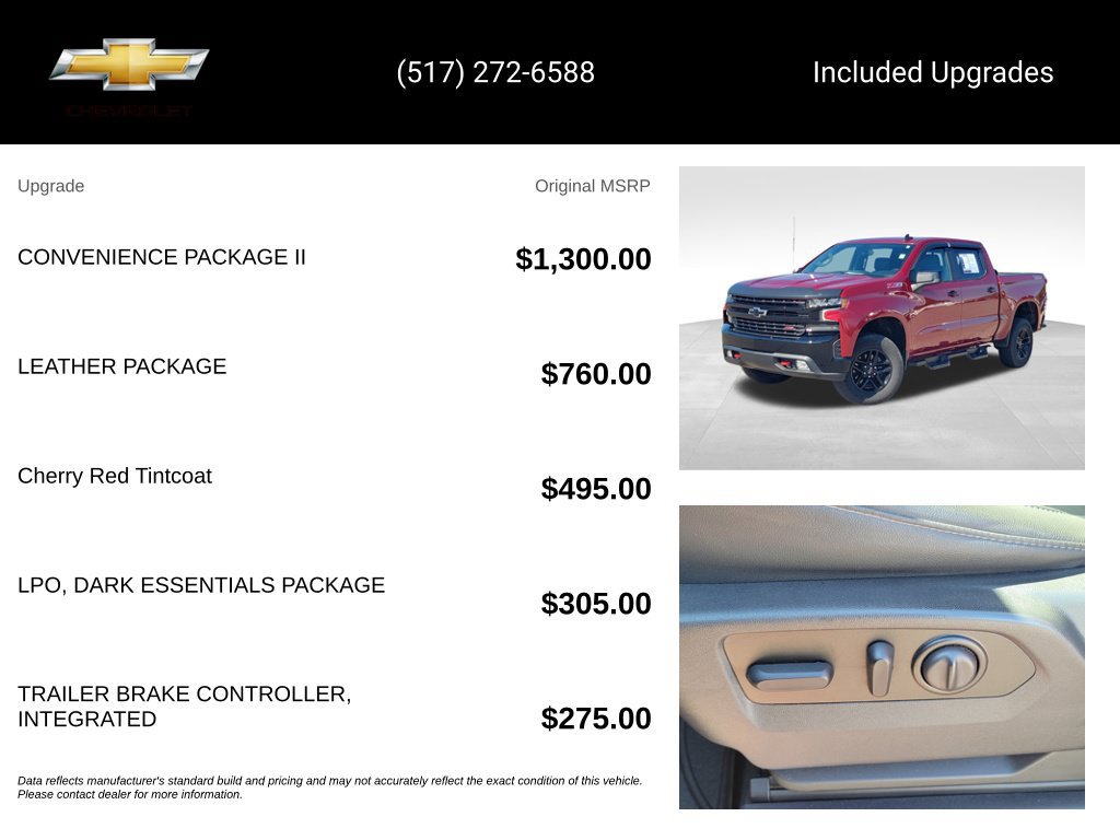 Used 2021 Chevrolet Silverado 1500 LT Trail Boss w/ Convenience Package II AWD/4WD image 5