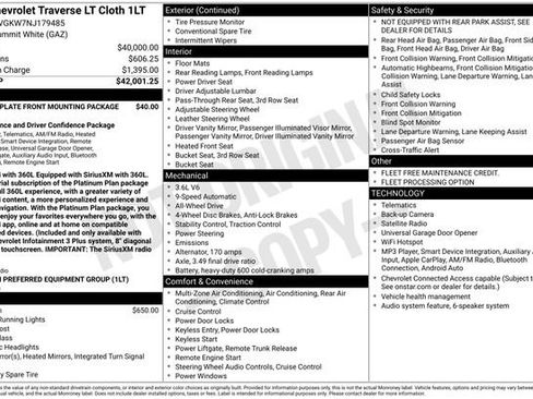 Used 2022 Chevrolet Traverse LT AWD/4WD image 5