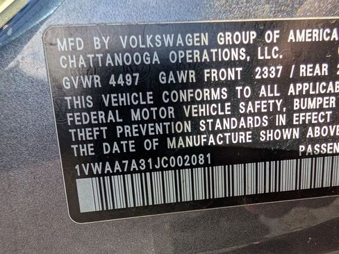 Used 2018 Volkswagen Passat 2.0T S image 21