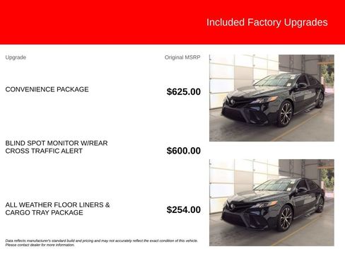 Used 2018 Toyota Camry SE w/ Convenience Package FWD image 2