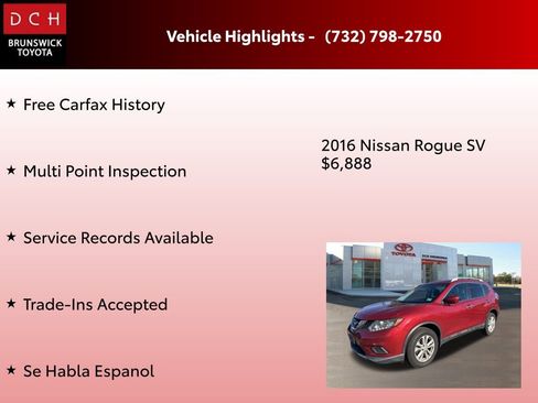 Used 2016 Nissan Rogue SV w/ SV Premium Package image 4