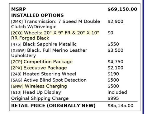 Used 2020 BMW M4 Coupe w/ Competition Package image 2