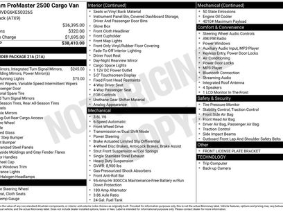Used 2019 RAM ProMaster 2500