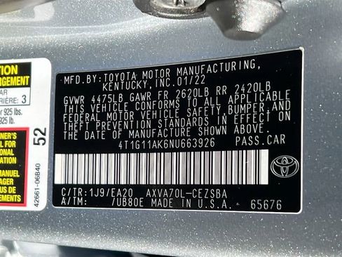 Used 2022 Toyota Camry SE FWD image 29