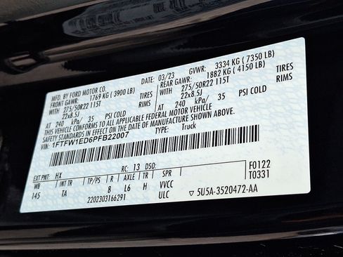 Used 2023 Ford F150 Limited AWD/4WD image 27