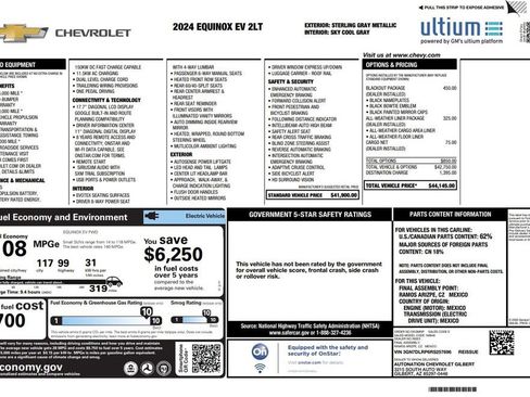 Used 2024 Chevrolet Equinox EV LT w/ LPO, Blackout Package FWD image 4