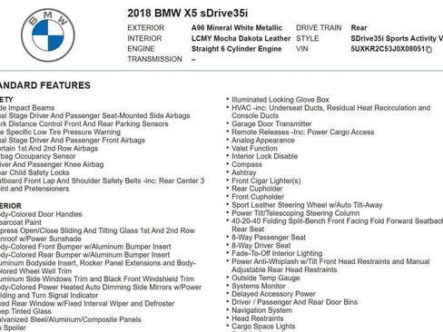 Used 2018 BMW X5 sDrive35i image 18