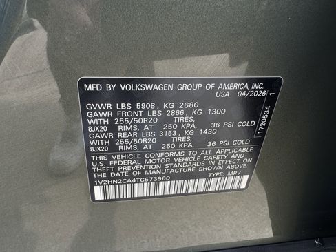 New 2026 Volkswagen Atlas SE AWD/4WD image 29