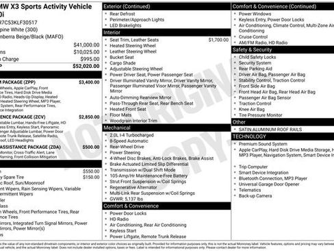 Used 2019 BMW X3 sDrive30i w/ Premium Package image 23