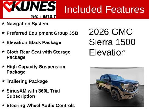 New 2026 GMC Sierra 1500 Elevation w/ Preferred Package AWD/4WD image 2