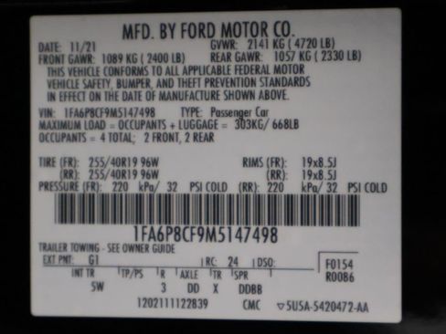 Used 2021 Ford Mustang GT Premium w/ Equipment Group 401A image 17