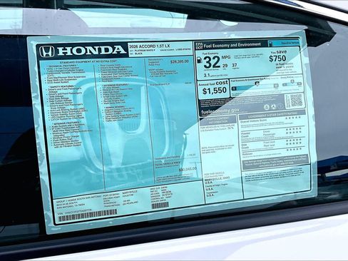 New 2026 Honda Accord LX image 18